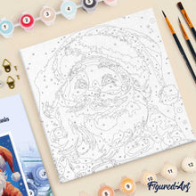 Afbeelding in Gallery-weergave laden, Mini Schilderen op Nummer met Frame - Lachende Kerstman