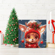 Afbeelding in Gallery-weergave laden, Mini Schilderen op Nummer met Frame - Schattig fantasie rendier