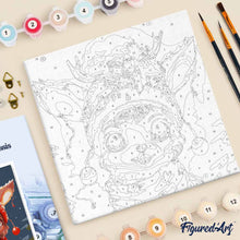 Afbeelding in Gallery-weergave laden, Mini Schilderen op Nummer met Frame - Schattig fantasie rendier