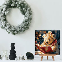 Afbeelding in Gallery-weergave laden, Mini Schilderen op Nummer met Frame - Schattige lezende beer