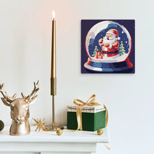 Afbeelding in Gallery-weergave laden, Mini Schilderen op Nummer met Frame - Kerstman in Sneeuwbol