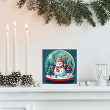 Afbeelding in Gallery-weergave laden, Mini Schilderen op Nummer met Frame - Sneeuwpop in Sneeuwbol