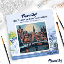 Afbeelding in Gallery-weergave laden, Mini Schilderen op Nummer met Frame - Kerst in Amsterdam