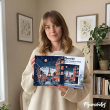 Afbeelding in Gallery-weergave laden, Mini Schilderen op Nummer met Frame - Kerst in Parijs