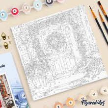 Afbeelding in Gallery-weergave laden, Mini Schilderen op Nummer met Frame - De Rode Deur