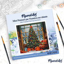 Afbeelding in Gallery-weergave laden, Mini Schilderen op Nummer met Frame - Kerstboom in de Woonkamer