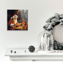 Afbeelding in Gallery-weergave laden, Mini Schilderen op Nummer met Frame - Kerstman die leest