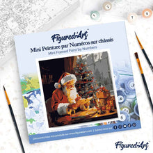Afbeelding in Gallery-weergave laden, Mini Schilderen op Nummer met Frame - Kerstman die leest