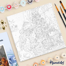 Afbeelding in Gallery-weergave laden, Mini Schilderen op Nummer met Frame - Kerstman die leest