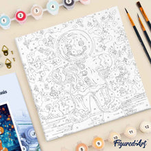 Afbeelding in Gallery-weergave laden, Mini Schilderen op Nummer met Frame - Peperkoek mannetje