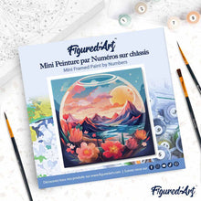 Afbeelding in Gallery-weergave laden, Mini Schilderen op Nummer met Frame - Bergen in de glazen bol