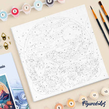 Afbeelding in Gallery-weergave laden, Mini Schilderen op Nummer met Frame - Bergen in de glazen bol