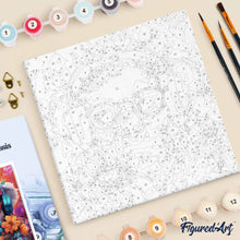 Afbeelding in Gallery-weergave laden, Mini Schilderen op Nummer met Frame - Fantasie koala en bloemen