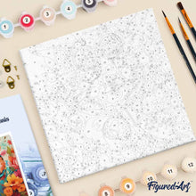 Afbeelding in Gallery-weergave laden, Mini Schilderen op Nummer met Frame - Fantasie hamster en bloemen