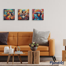 Afbeelding in Gallery-weergave laden, Mini Schilderen op Nummer met Frame - Fantasie papegaai en bloemen