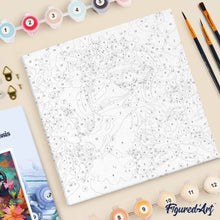 Afbeelding in Gallery-weergave laden, Mini Schilderen op Nummer met Frame - Fantasie vogel en bloemen