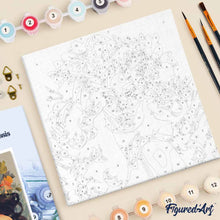 Afbeelding in Gallery-weergave laden, Mini Schilderen op Nummer met Frame - Bloemen schoonheid koningin