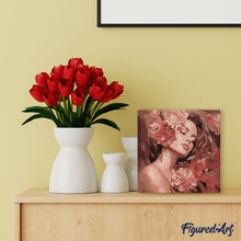 Afbeelding in Gallery-weergave laden, Mini Schilderen op Nummer met Frame - Camelia's Slapende Schoonheid