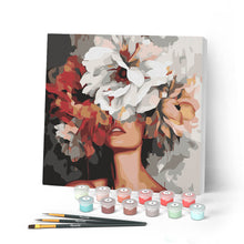 Afbeelding in Gallery-weergave laden, Mini Schilderen op Nummer met Frame - Schoonheid achter Bloemen