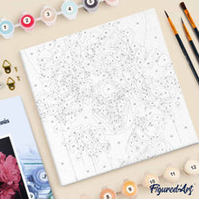 Afbeelding in Gallery-weergave laden, Mini Schilderen op Nummer met Frame - Pioenroos Haar Dame