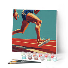 Afbeelding in Gallery-weergave laden, Mini Schilderen op Nummer met Frame - Sportaffiche Atletiek
