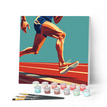 Afbeelding in Gallery-weergave laden, Mini Schilderen op Nummer met Frame - Sportaffiche Atletiek
