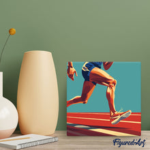 Afbeelding in Gallery-weergave laden, Mini Schilderen op Nummer met Frame - Sportaffiche Atletiek
