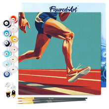 Afbeelding in Gallery-weergave laden, Mini Schilderen op Nummer met Frame - Sportaffiche Atletiek