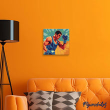 Afbeelding in Gallery-weergave laden, Mini Schilderen op Nummer met Frame - Sportaffiche Boksen