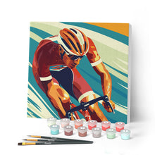 Afbeelding in Gallery-weergave laden, Mini Schilderen op Nummer met Frame - Sportaffiche Wielrennen
