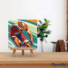 Afbeelding in Gallery-weergave laden, Mini Schilderen op Nummer met Frame - Sportaffiche Wielrennen