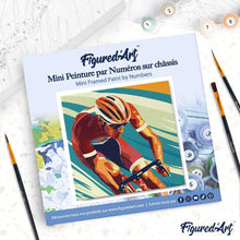 Afbeelding in Gallery-weergave laden, Mini Schilderen op Nummer met Frame - Sportaffiche Wielrennen