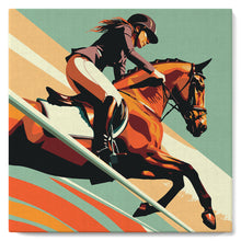 Afbeelding in Gallery-weergave laden, Mini Schilderen op Nummer met Frame - Sportaffiche Paardensport