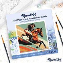 Afbeelding in Gallery-weergave laden, Mini Schilderen op Nummer met Frame - Sportaffiche Paardensport
