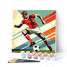 Afbeelding in Gallery-weergave laden, Mini Schilderen op Nummer met Frame - Sportaffiche Voetbal