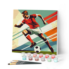 Afbeelding in Gallery-weergave laden, Mini Schilderen op Nummer met Frame - Sportaffiche Voetbal