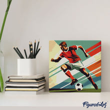 Afbeelding in Gallery-weergave laden, Mini Schilderen op Nummer met Frame - Sportaffiche Voetbal