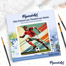 Afbeelding in Gallery-weergave laden, Mini Schilderen op Nummer met Frame - Sportaffiche Voetbal