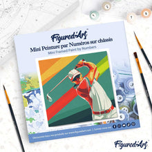 Afbeelding in Gallery-weergave laden, Mini Schilderen op Nummer met Frame - Sportaffiche Golf