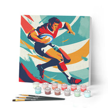Afbeelding in Gallery-weergave laden, Mini Schilderen op Nummer met Frame - Sportaffiche Handbal