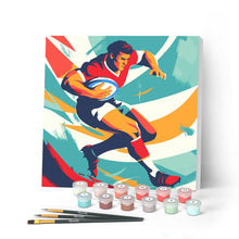 Afbeelding in Gallery-weergave laden, Mini Schilderen op Nummer met Frame - Sportaffiche Handbal