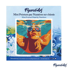 Afbeelding in Gallery-weergave laden, Mini Schilderen op Nummer met Frame - Sportaffiche Zwemmen