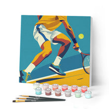 Afbeelding in Gallery-weergave laden, Mini Schilderen op Nummer met Frame - Sportaffiche Tennis
