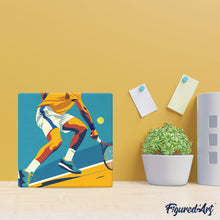Afbeelding in Gallery-weergave laden, Mini Schilderen op Nummer met Frame - Sportaffiche Tennis