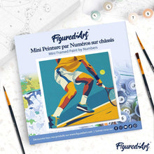 Afbeelding in Gallery-weergave laden, Mini Schilderen op Nummer met Frame - Sportaffiche Tennis