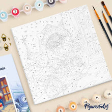 Afbeelding in Gallery-weergave laden, Mini Schilderen op Nummer met Frame - Kerstkatje