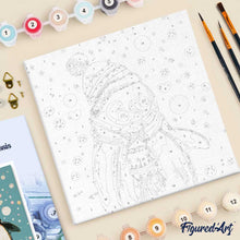 Afbeelding in Gallery-weergave laden, Mini Schilderen op Nummer met Frame - Blije pinguïn