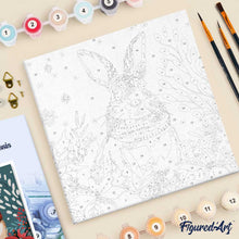 Afbeelding in Gallery-weergave laden, Mini Schilderen op Nummer met Frame - Kerstkonijntje