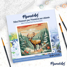 Afbeelding in Gallery-weergave laden, Mini Schilderen op Nummer met Frame - Majestueus winterhert