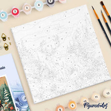 Afbeelding in Gallery-weergave laden, Mini Schilderen op Nummer met Frame - Majestueus winterhert